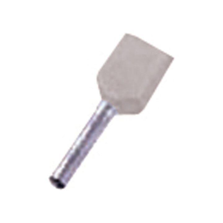 Intercable Tools Zwillingsaderendhülse 2x4qmm grau ICIAE412Z