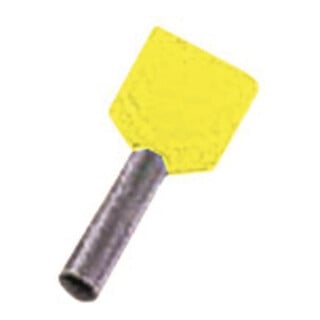 Intercable Zwillings-Aderendhülse ICIAE614Z 2x6qmm 14mm verzinnt gelb