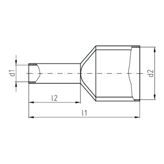 Intercable Zwillingsaderendhülse ICIAE210ZGV 2x2,5qmm blau