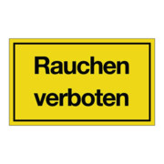 Interdit de fumer L250xB150mm Plastique noir/jaune-1