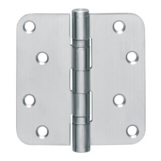 INTERSTEEL Charnière de porte à roulement à billes VA rd 76x76mm DIN L/R avec goupille extractible