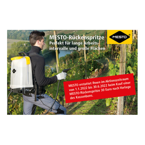 Irroratore MESTO RS185, 18,0 L, pompa in plastica