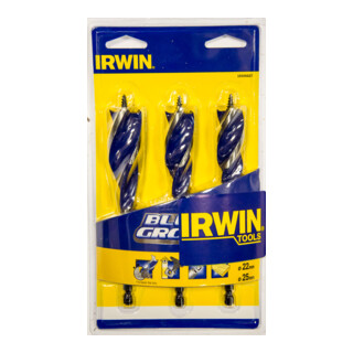 Irwin Jeu de forets hélicoïdaux bois 3 pièces
