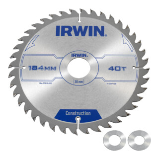 Irwin Kreissägeblatt Handkr. 184/30mm 40ATB