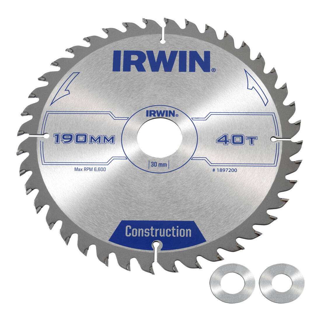 Irwin Kreissägeblatt Handkr. 190/30mm 40ATB