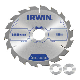 Irwin Lame de scie circulaire à main 165 × 30 mm 18 dents