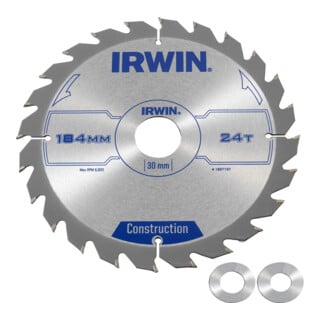 Irwin Lame de scie circulaire à main 184 × 30 mm 24 dents ATB