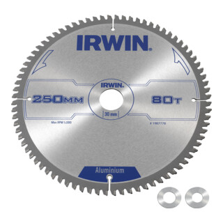 Irwin Lame de scie circulaire spéciale 250/30 mm 80 TCG