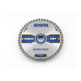 Irwin Lame de scie circulaire stat. 216/30 mm 48 dents ATB