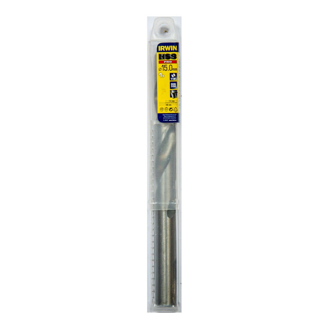 Irwin Metallbohrer HSS 15,0x169x114mm