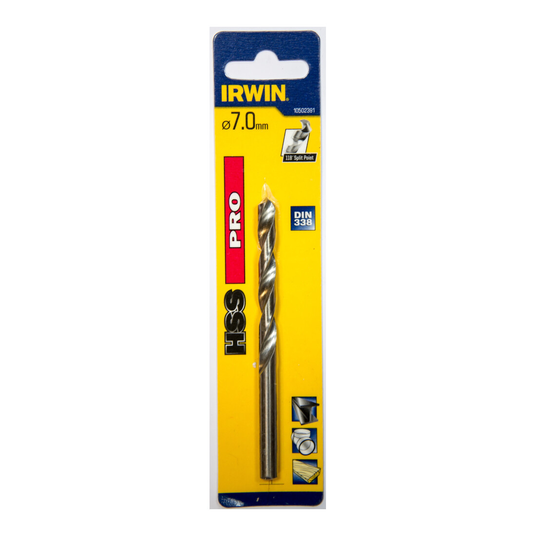 Irwin Metallbohrer HSS 7,0x109x69mm