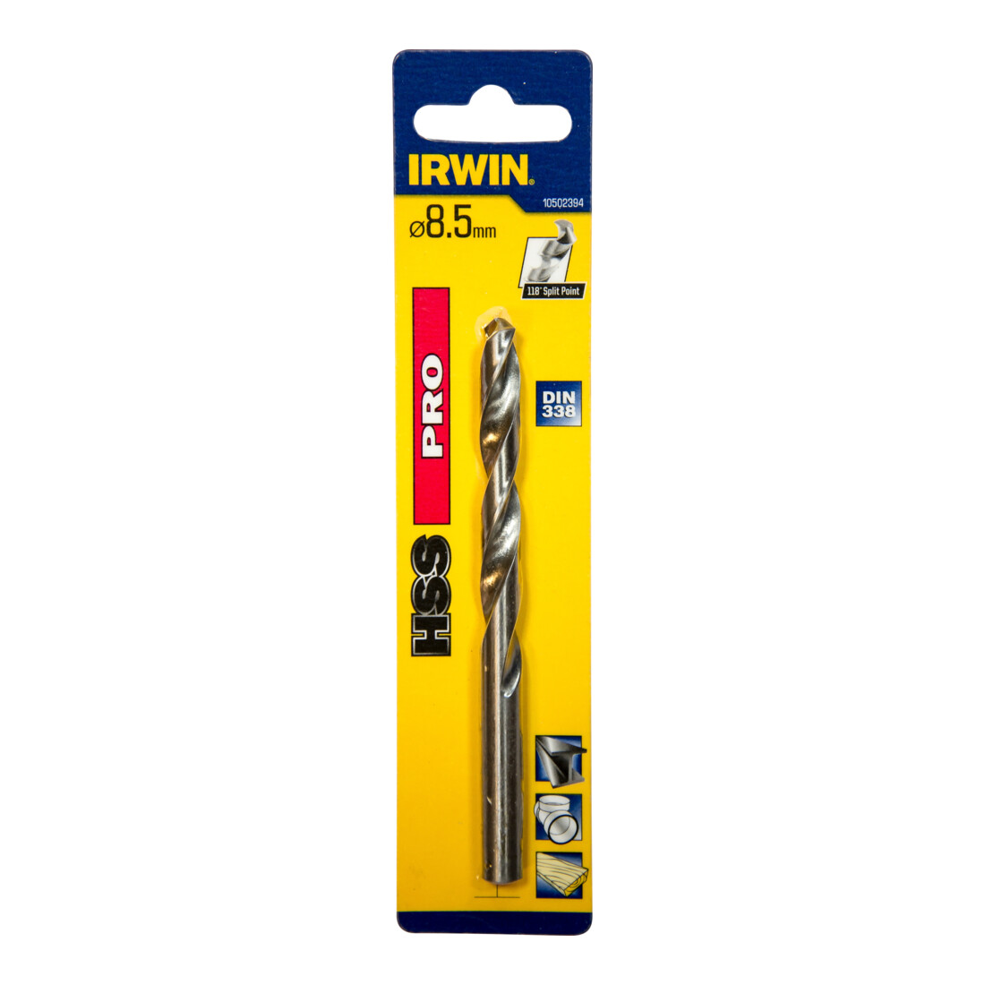 Irwin Metallbohrer HSS 8,5x117x75mm