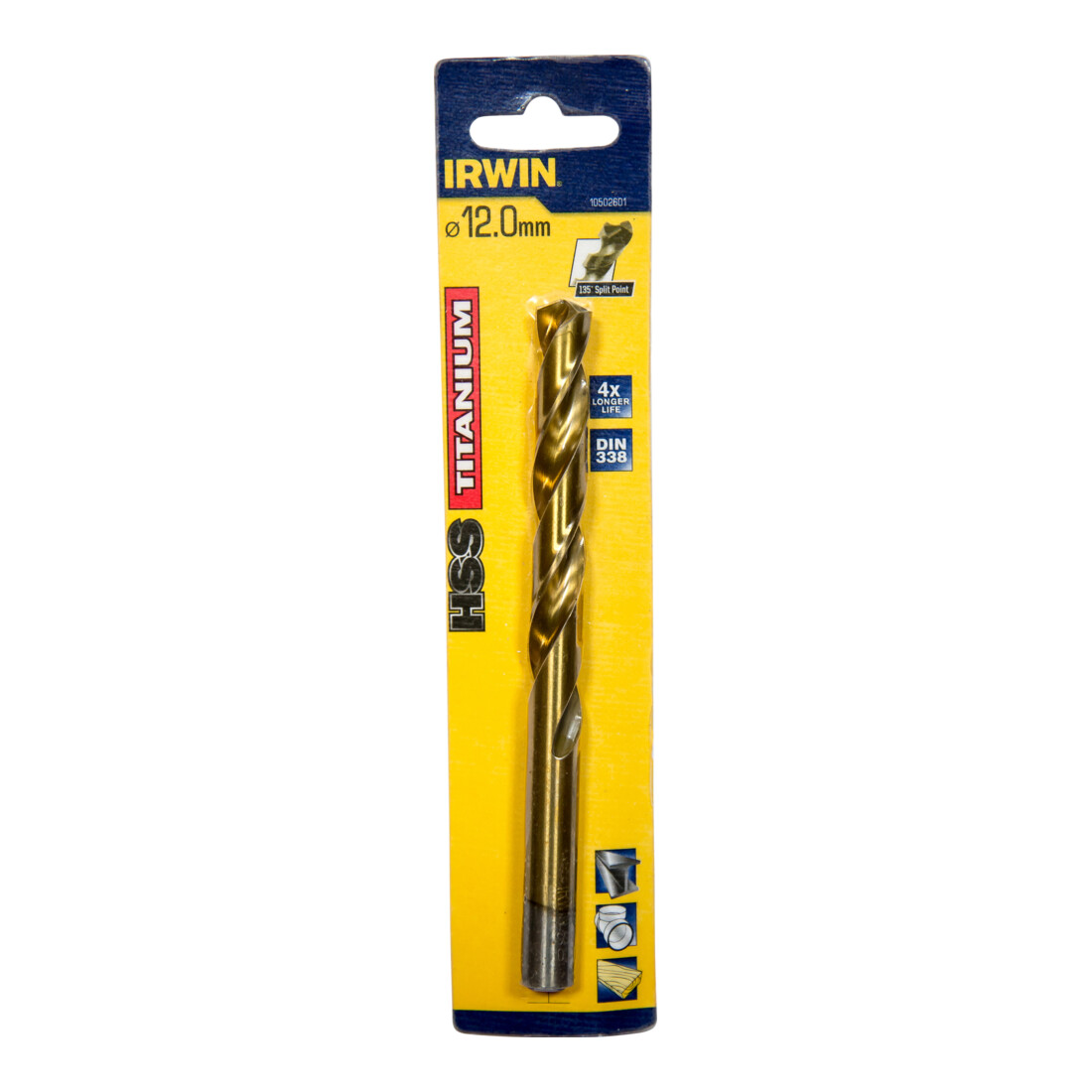 Irwin Metallbohrer HSS-Tin 12x151x101mm