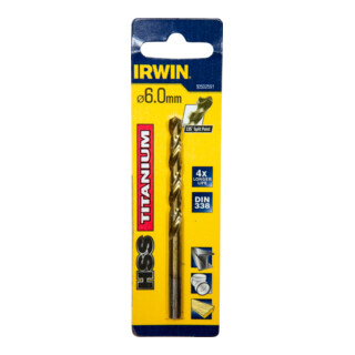 Irwin Metallbohrer HSS-Tin 6,0x93x57mm