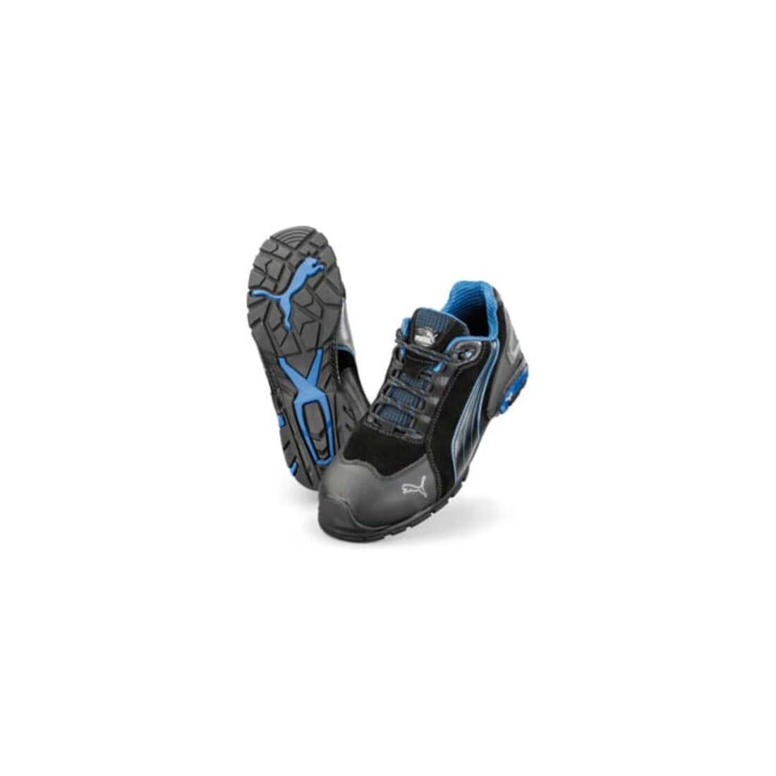 Chaussures de sécurité ISM Puma Rio noir bas, EN20345 S3 noir/bleu