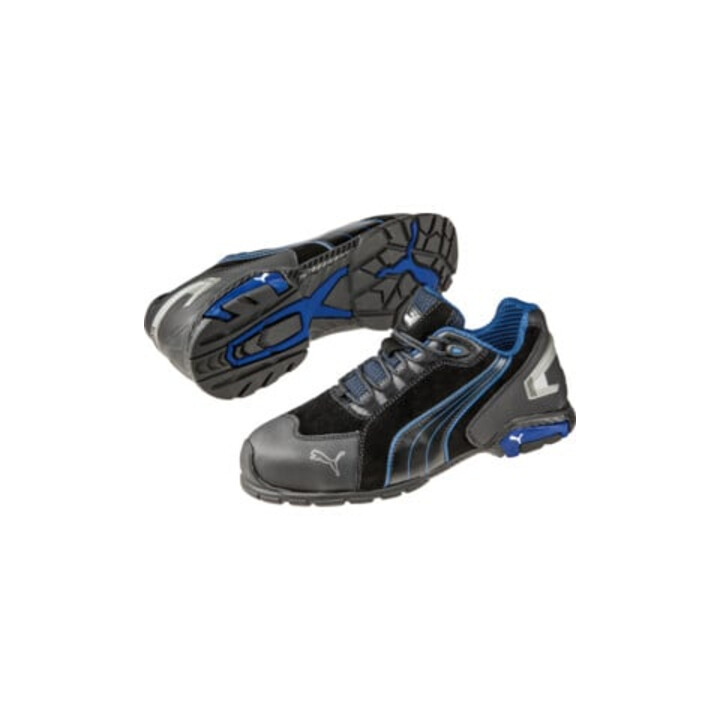 ISM Chaussure de sécurité EN20345 S3 Rio Black Low Taille 43 Cuir velours Embout aluminium
