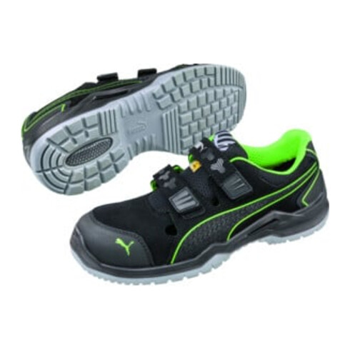 ISM Sandale de sécurité Neodyme Green Low Taille 45 noir/vert microfibre/mesh