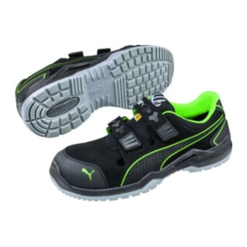 ISM Sandale de sécurité Neodyme Green Low Taille 45 noir/vert microfibre/mesh