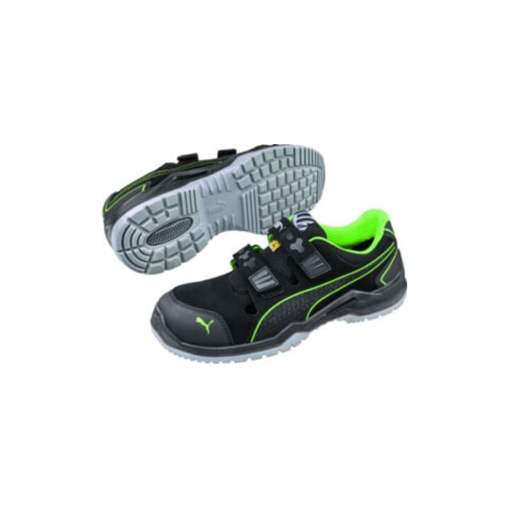 ISM Sandale de sécurité Neodyme Green Low Taille 45 noir/vert microfibre/mesh