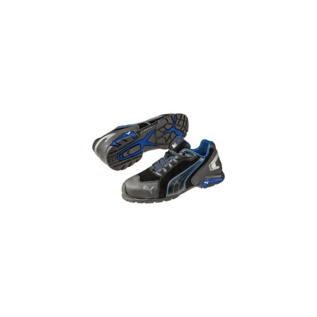 Puma Sicherheitsschuhe Rio Black Low, EN20345 S3 schwarz/blau
