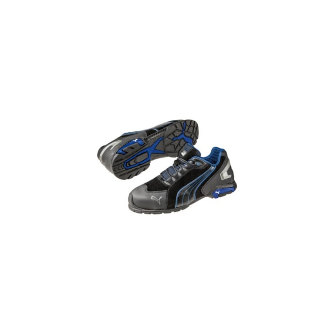 Puma Sicherheitsschuhe Rio Black Low, EN20345 S3 schwarz/blau