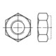 ISO 10513 Sechskantmutter, Klemmteil Metall, Feingewinde, 8 galZn M30x2 HP-1