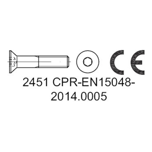 ISO 10642 Senkschraube mit Innensechskant, 10.9 M16x90 HP