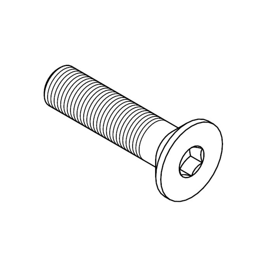 ISO 10642 Senkschraube mit Innensechskant, 8.8 galZn M16x200 HP