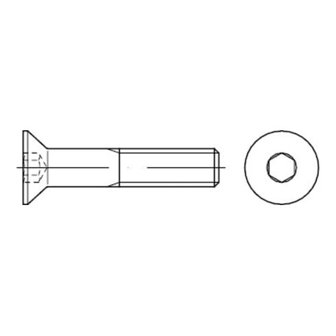 ISO 10642 Senkschraube mit Innensechskant, 8.8 galZn M20x150 HP