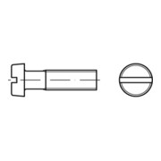 ISO 1207 Zylinderkopfschraube M1,2x10 Stahl blank Schlitz