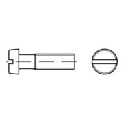 ISO 1207 Zylinderkopfschraube M1,4x4 Messing blank Schlitz