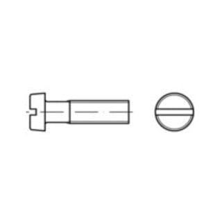 ISO 1207 Zylinderkopfschraube M1,4x4 Stahl blank Schlitz