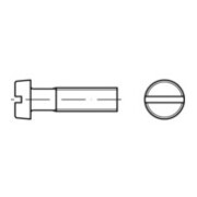 ISO 1207 Zylinderkopfschraube M1,4x4 Stahl blank Schlitz