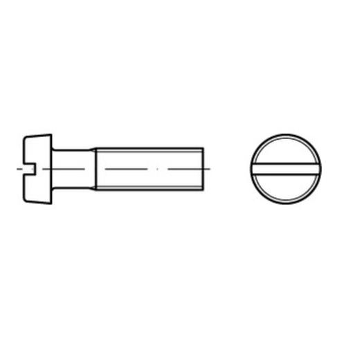 ISO 1207 Zylinderkopfschraube M3x22 Edelstahl A4 blank Schlitz