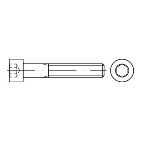 ISO 12474 Zylinderkopf-Schaftschraube Feingewinde M24x50 Stahl 12.9 blank Innensechskant