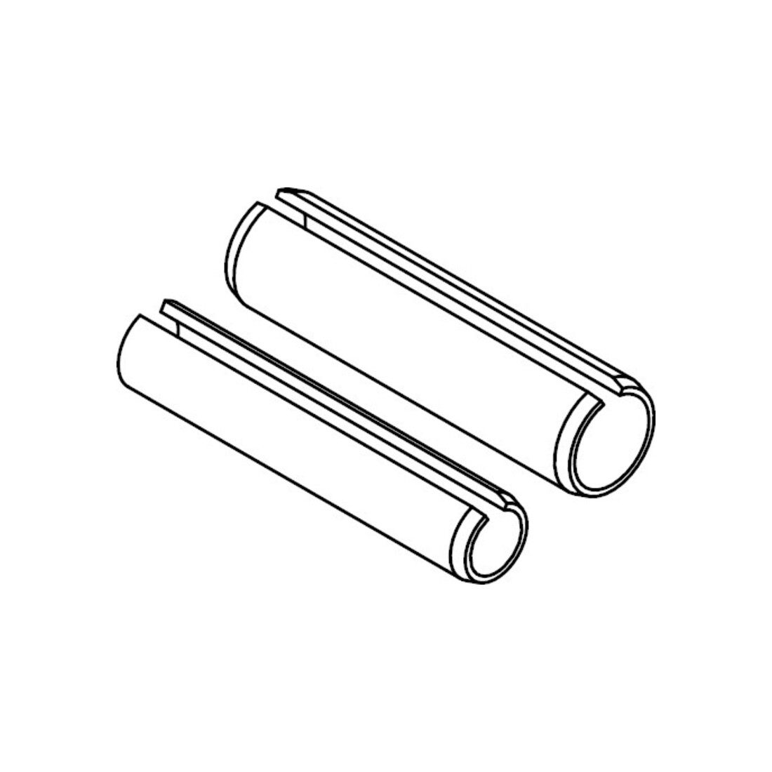 ISO 13337 Goupille élastique (manchon de serrage), version légère, FST 2x18 P