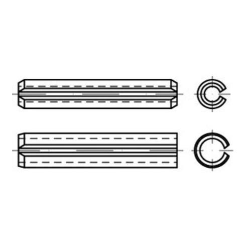 ISO 13337 Spannstifte  Federstahl 12 x 10 S