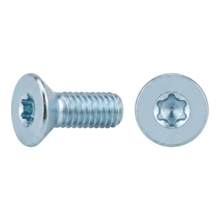 ISO 14581 Senkkopfschraube mit Innensechsrund (TX), Stahl, galvanisch verzinkt