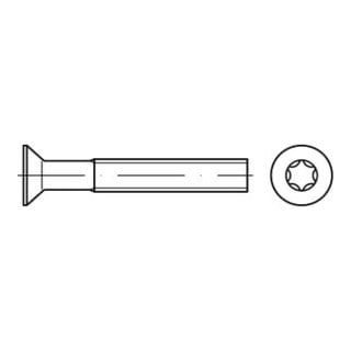 ISO 14581 Senkkopfschraube mit Innensechsrund (TX), Edelstahl, blank