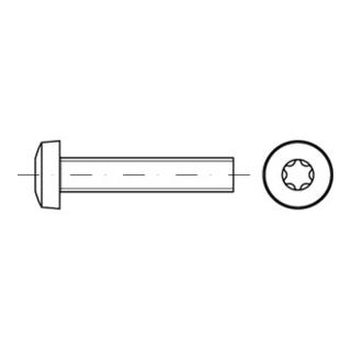 ISO 14583 Flachkopfschraube VG M2x4 Stahl 4.8 galvanisch verzinkt TX