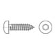 ISO 14585 Flachkopf-Blechschraube Form C mit Innensechsrund, Edelstahl A2 C ISR 4,8x45 HP-1