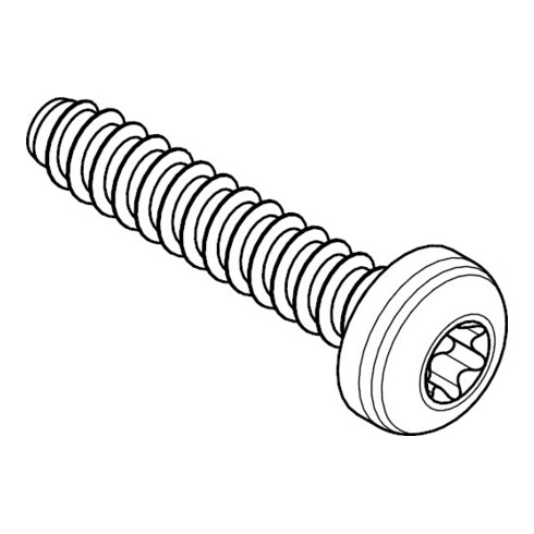 ISO 14585 Flachkopf-Blechschraube Form C mit Innensechsrund, ST galZn F ISR 5,5x16 HP