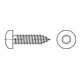 ISO 14585 Form CE Flachkopf-Blechschraube VG 6,3x13 Edelstahl A2 blank m. Spitze T30