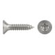 ISO 14586 Form CE Senkkopf-Blechschraube VG 2,9x19 Edelstahl A2 blank m. Spitze T10