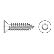 DIN 7982-C/ISO 14586 Senkkopf-Blechschraube mit Spitze Innensechsrund (TX), Edelstahl, blank A2