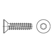 DIN 7982-F/ISO 14586 Senkkopf-Blechschraube mit Zapfen Innensechsrund (TX), Stahl, galvanisch verzinkt