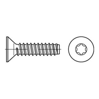ISO 14586 Form FE Senkkopf-Blechschraube VG 4,8x90 Stahl galvanisch verzinkt m. Zapfen T25