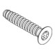 ISO 14586 Senk-Blechschraube Form C mit Innensechsrund, ST galZn F ISR 4,8x90 HP-3