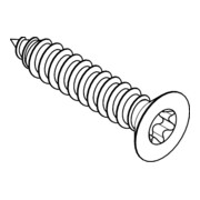 ISO 14586 Vis autoforeuse tête fraisée forme C à six pans creux, inox A2 C ISR 4,2x22 HP-3