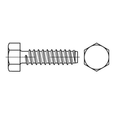 ISO 1479 Form F Sechskant-Blechschraube VG 4,2x16 Stahl galvanisch verzinkt m. Zapfen